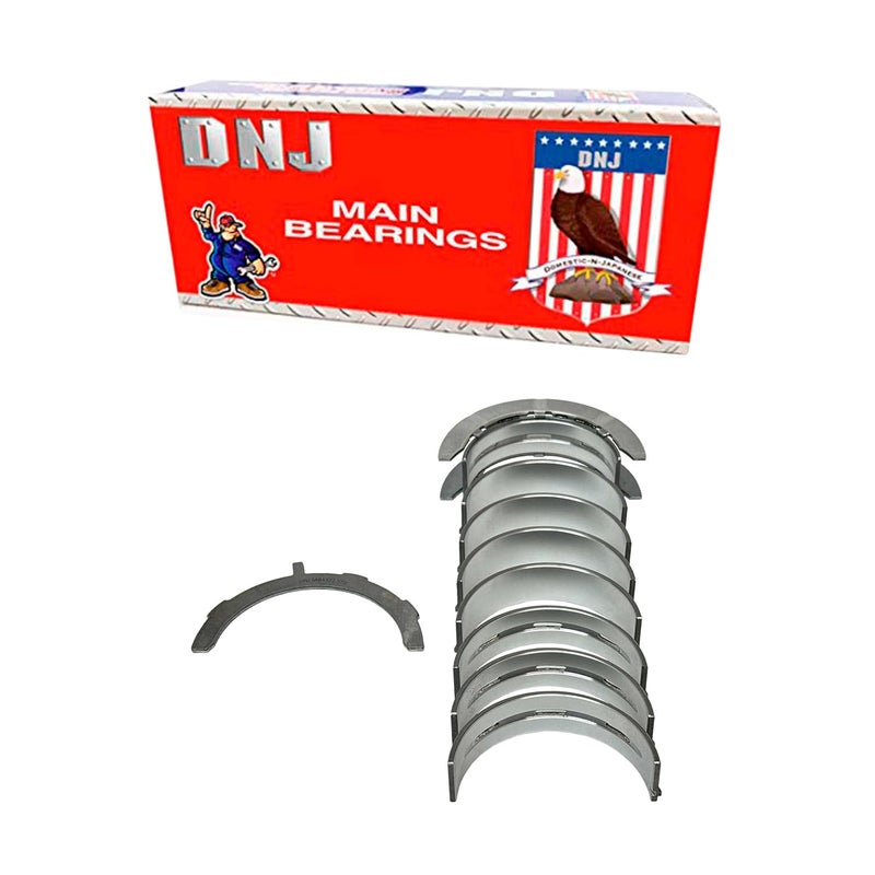 DNJ MB4321 Main Bearings Set Standard for 2015-2022 Ford, Lincoln Aviator, Continental, Edge 2.7L-3.0L V6 24V DOHC 164cid - Image 1